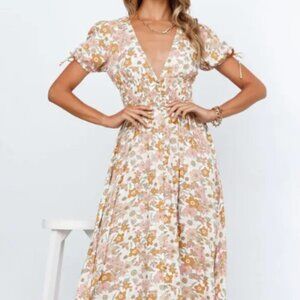 🌸 Simplee Floral Midi Dress | Size M | Boho Chic 🌸
